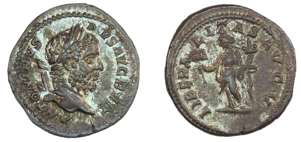 RIC IV Caracalla 215a (denarius)