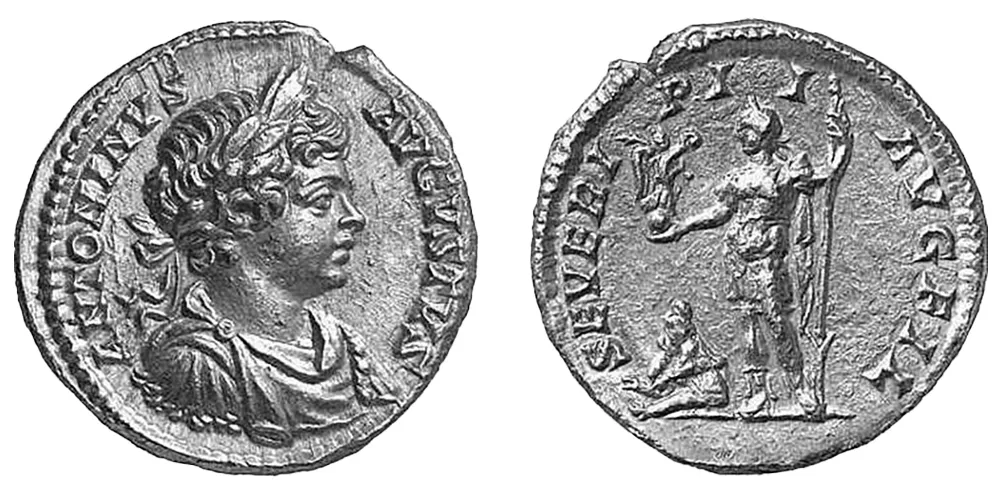 RIC IV Caracalla 45 (denarius)